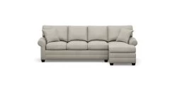 Bennett Roll-Arm Two-Piece Sectional With Chaise