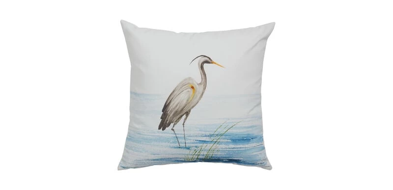 Crane Outdoor Pillow