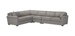 Spencer Roll-Arm 4-Piece Sectional, Quick Ship