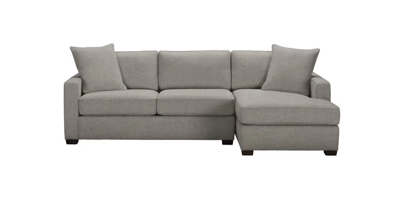 Spencer Track-Arm 2-Piece Sectional With Chaise, Quick Ship