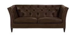 Shelton Leather Sofa, Quick Ship