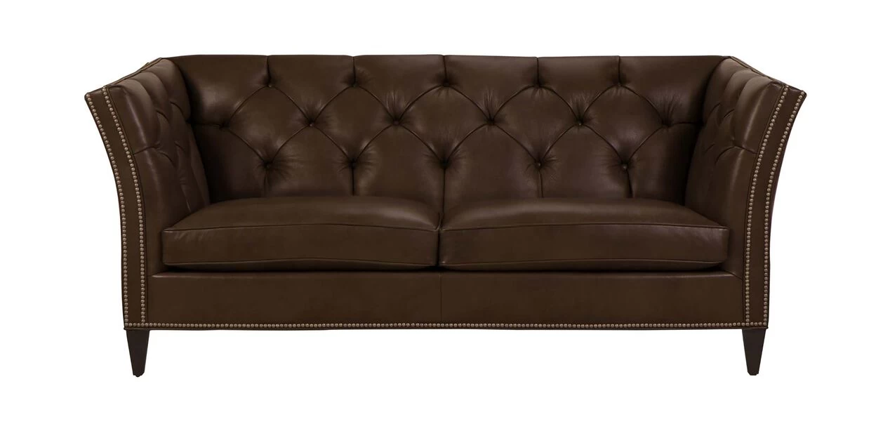 Shelton Leather Sofa, Quick Ship