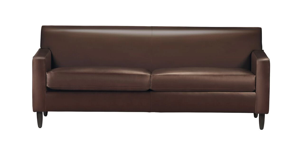 Marcus Leather Sofa, Quick Ship