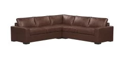 Conway Leather 3-Piece Sectional, Quick Ship