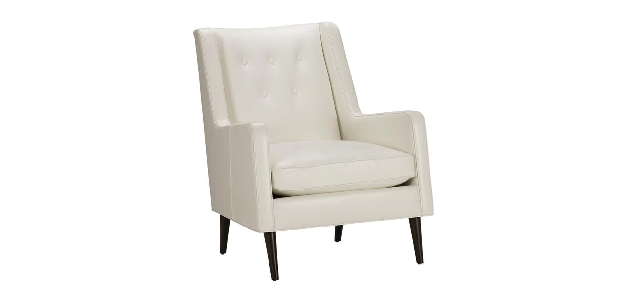 Ivery Leather Wing Chair - Image 2