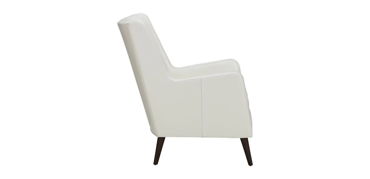 Ivery Leather Wing Chair - Image 3