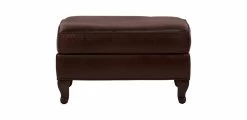 Avery Leather Ottoman