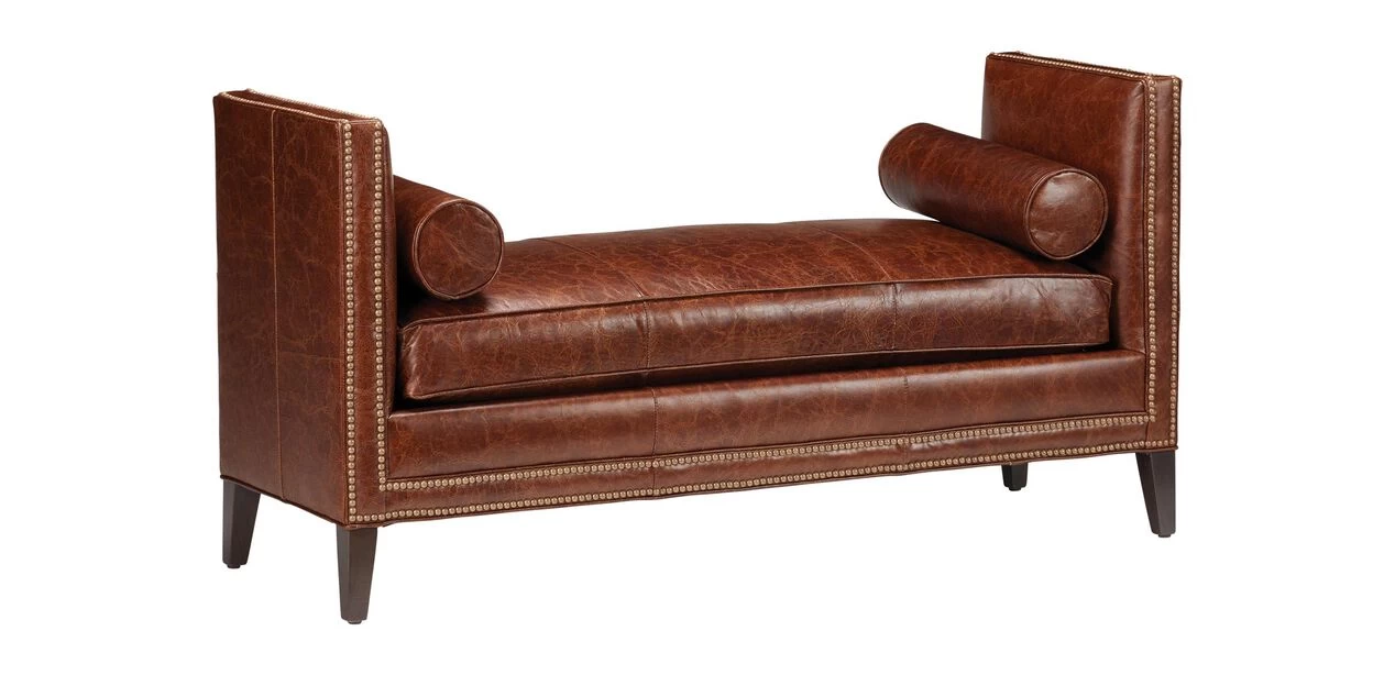 Haley Leather Bench - Image 3