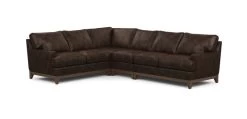 Arcata Four-Piece Leather Sectional
