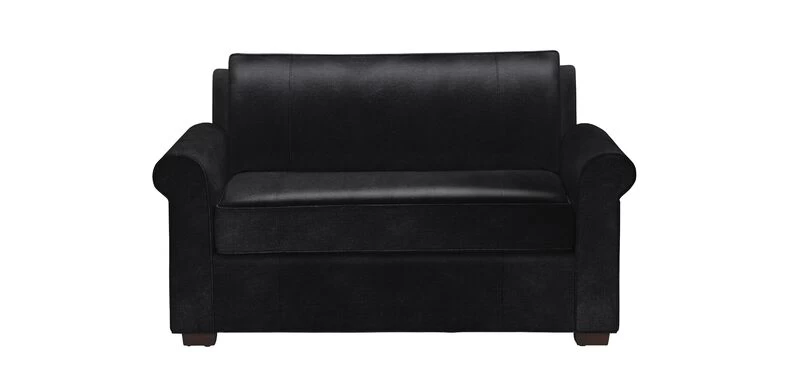 Spencer Roll-Arm Leather Chair-and-a-Half