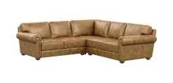 Richmond Three-Piece Leather Sectional