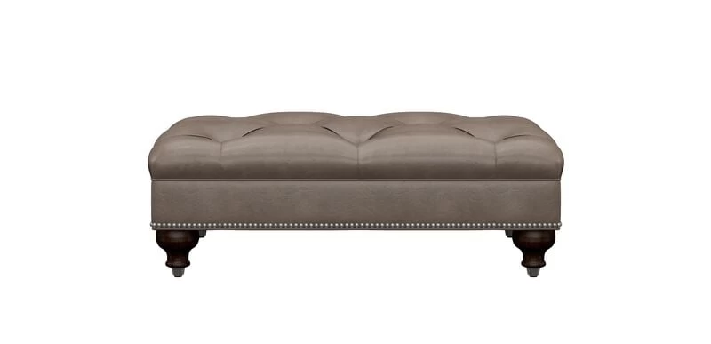 Anton Leather Ottoman