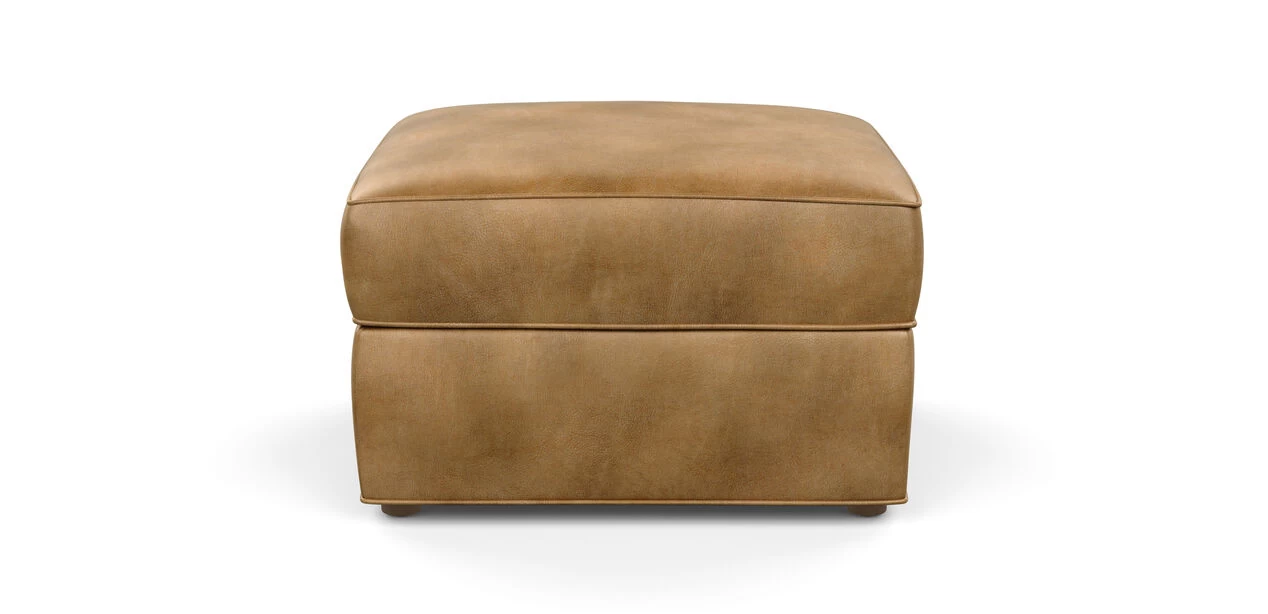 Retreat Leather Ottoman