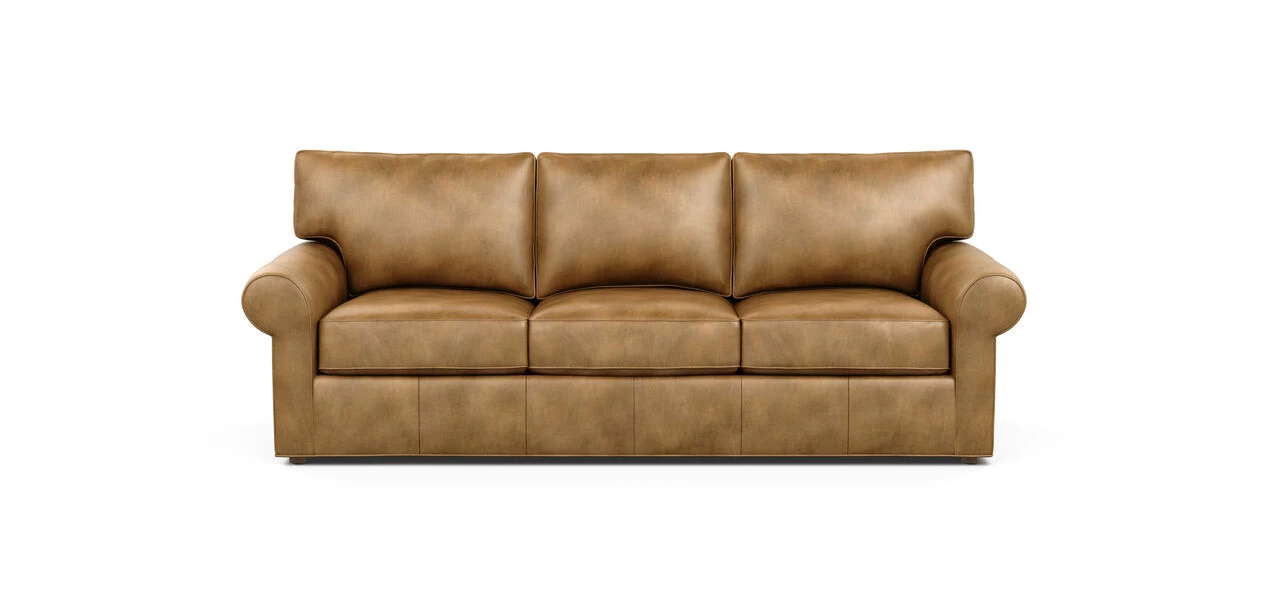 Retreat Roll-Arm Leather Sofa