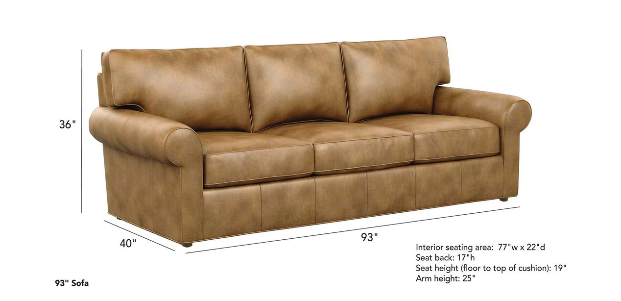 Retreat Roll-Arm Leather Sofa - Image 4
