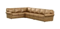 Retreat Leather Large Roll-Arm Sectional
