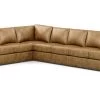 Retreat Track-Arm Leather Four-Piece Grand Sectional