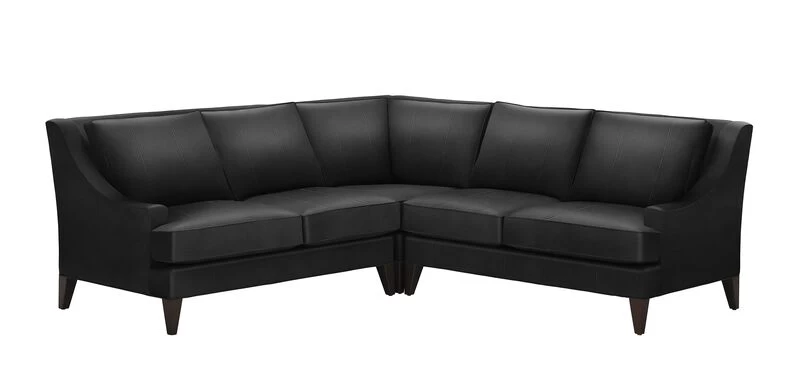 Emerson Leather Three-Piece Sectional