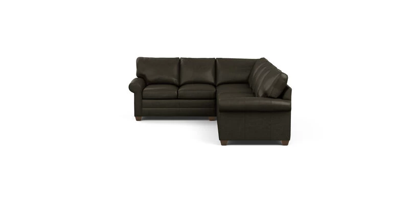 Bennett Roll-Arm Leather Four-Piece Sectional