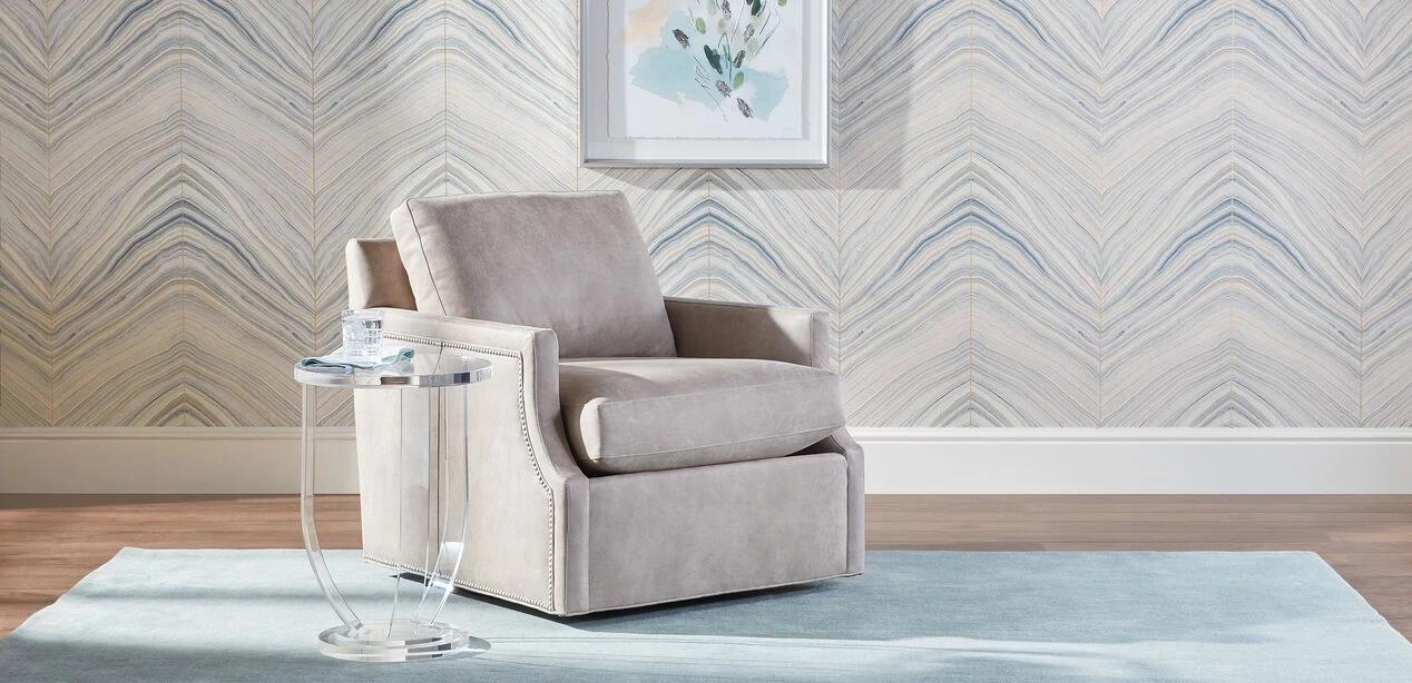 Allyce Leather Swivel Chair - Image 3