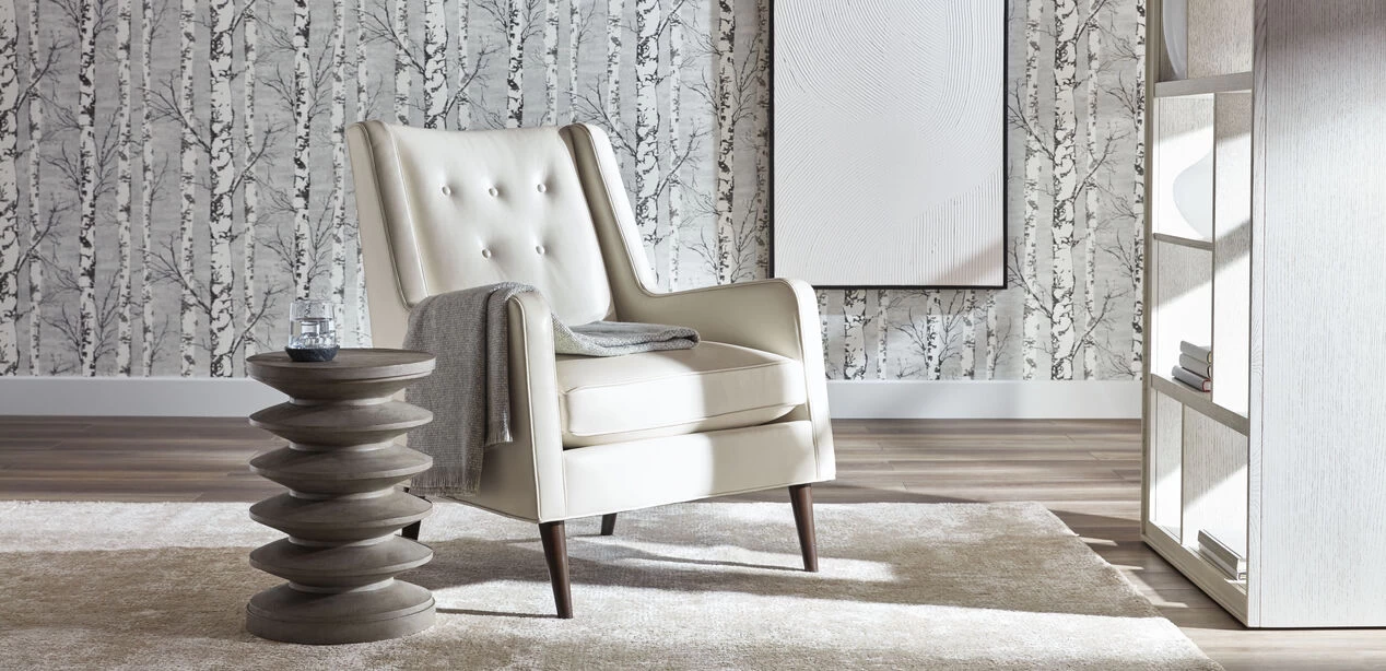 Ivery Leather Wing Chair - Image 6