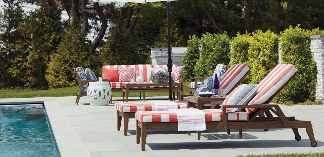 Brighton Poppy Fabric By The Yard - Image 3