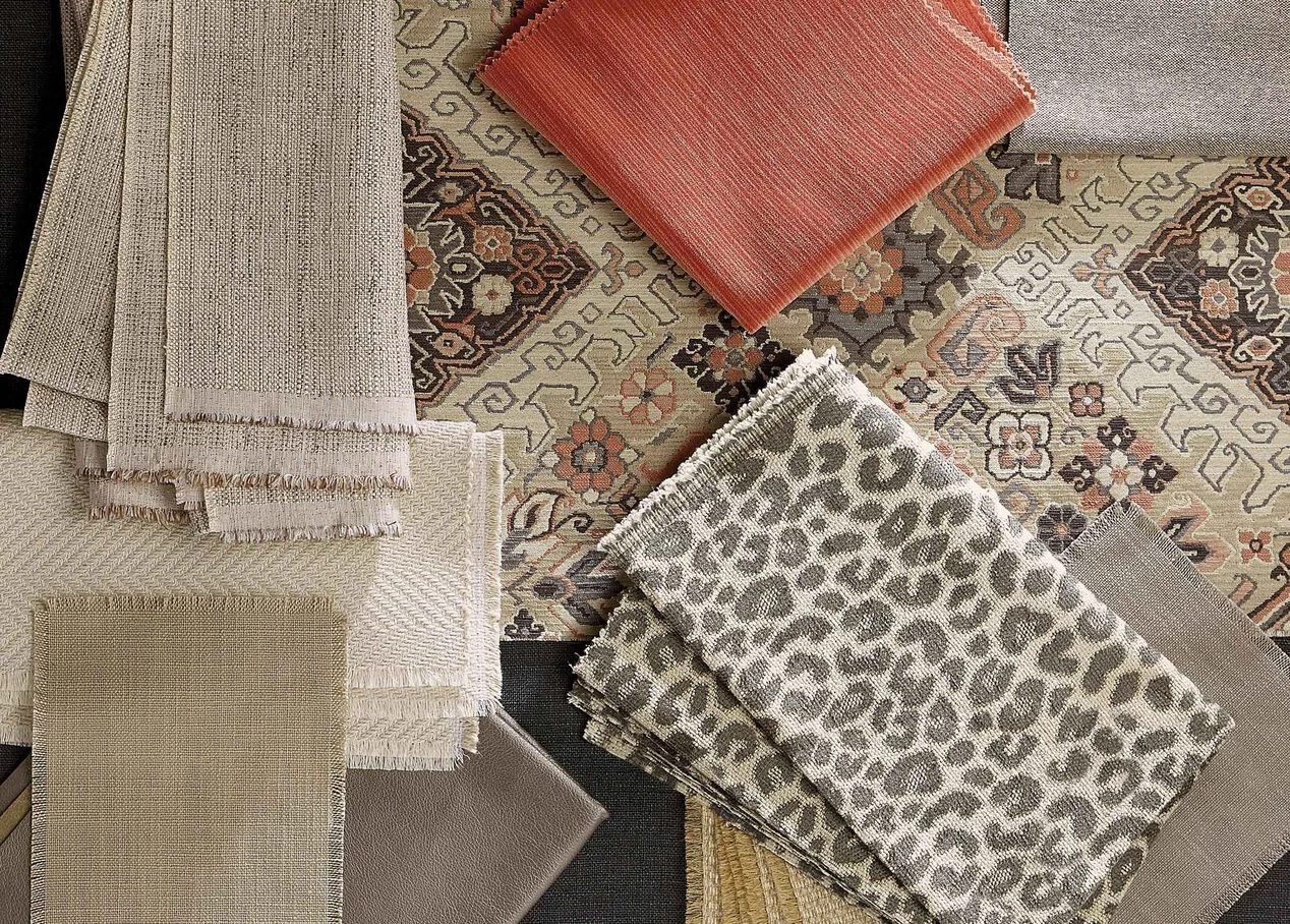 Rojo Gray Fabric By The Yard - Image 2